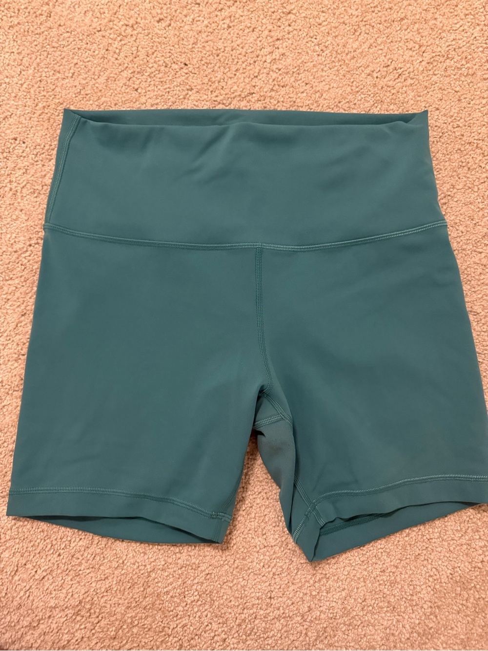 lululemon athletica High-Rise Bike Shorts — Teal Green
